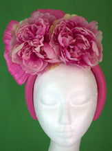 Load image into Gallery viewer, Fuschia HOT PINK floral headband