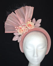 Load image into Gallery viewer, PALE PINK cream floral headband