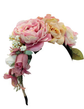 Load image into Gallery viewer, Pink floral crown